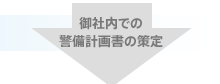 御社内での警備計画書の策定