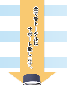 全てをトータルにサポート致します。